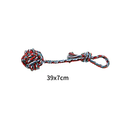 FurryFusion Jouet en ballon de corde de coton pour chien