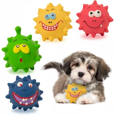Pet Planet Chiens Jouet en Caoutchouc Naturel FunnyFacePack