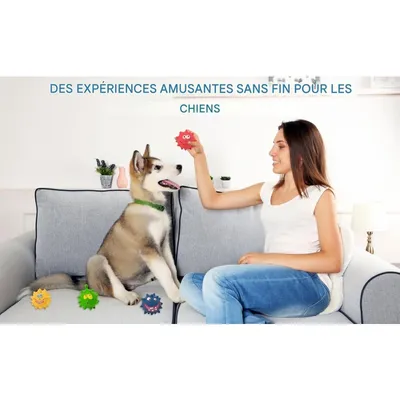 Pet Planet Chiens Jouet en Caoutchouc Naturel FunnyFacePack