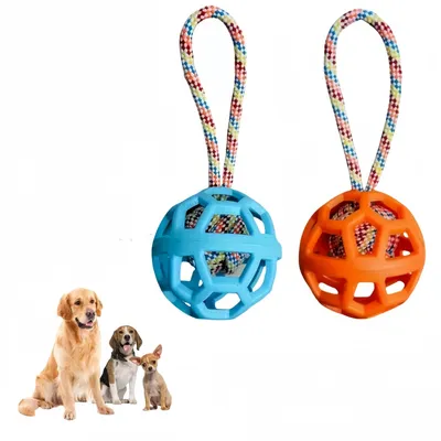 Pet Planet Chiens Happy Time Balle Avec Corde