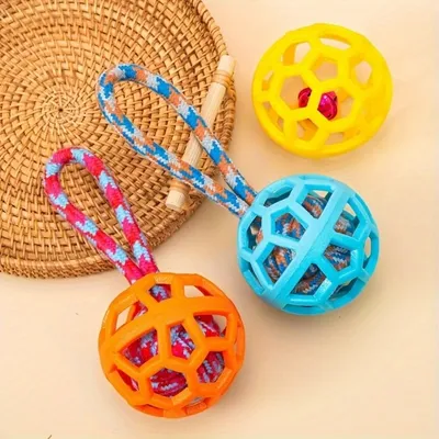 Pet Planet Chiens Happy Time Balle Avec Corde