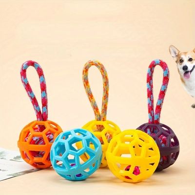 Pet Planet Chiens Happy Time Balle Avec Corde