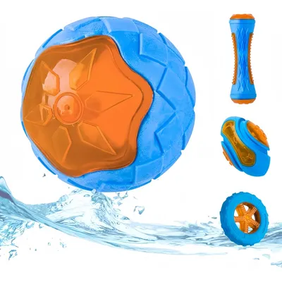 Pet Planet Chiens SplashFun Set de 4 Jouets Sonores