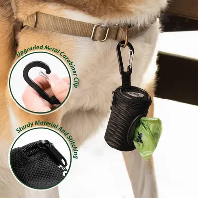 Petopia Distributeur de sacs à crottes en tissu pour chien