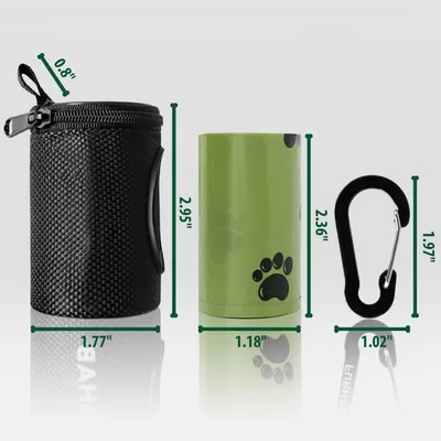 Petopia Distributeur de sacs à crottes en tissu pour chien