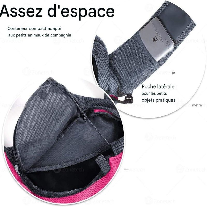 Petopia Sac de transport bandoulière pour chien et chat