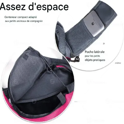 Petopia Sac de transport bandoulière pour chien et chat