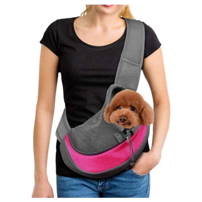 Petopia Sac de transport bandoulière pour chien et chat