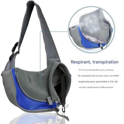 Petopia Sac de transport bandoulière pour chien et chat
