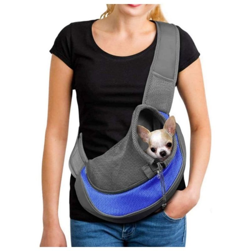 Petopia Sac de transport bandoulière pour chien et chat