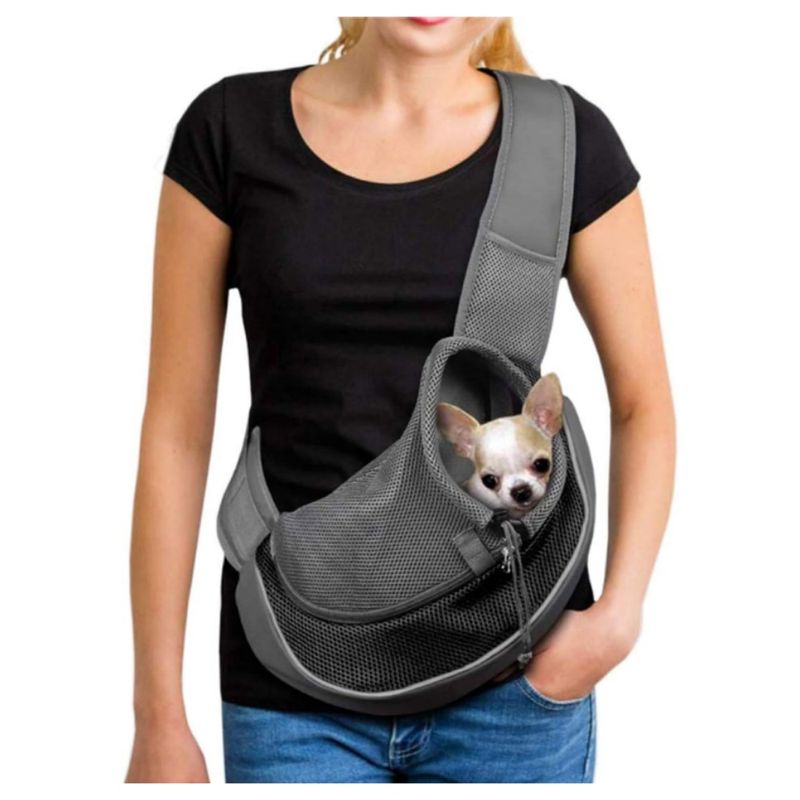 Petopia Sac de transport bandoulière pour chien et chat