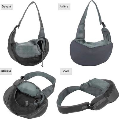 Petopia Sac de transport bandoulière pour chien et chat