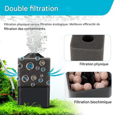 IntiMeg Geräuscharmer Schwammfilter für Aquarien IntiMeg Geräuscharmer Schwammfilter für Aquarien