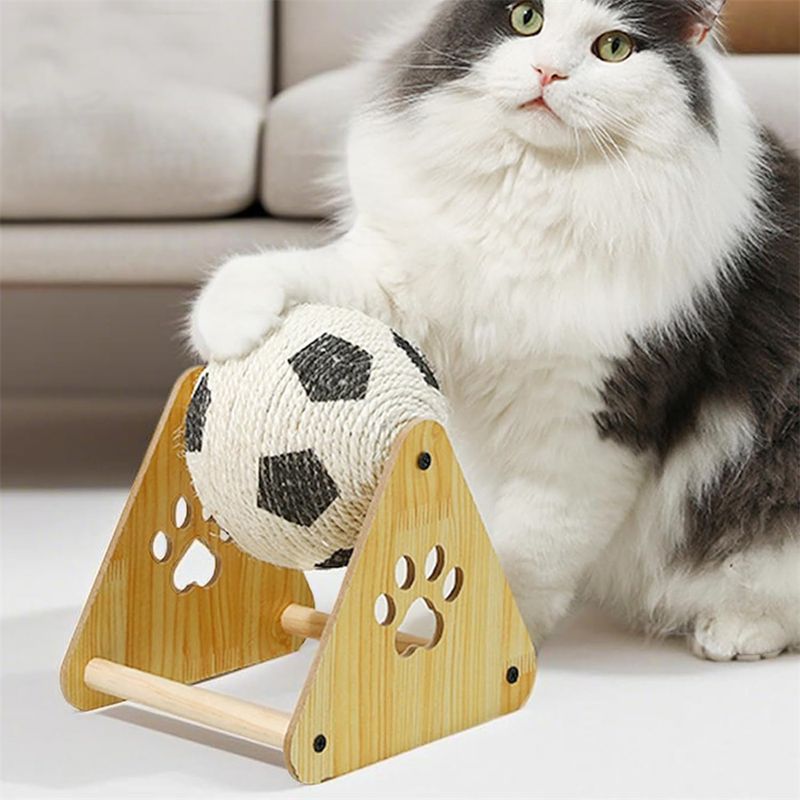 IntiMeg Boule à gratter en sisal pour chat