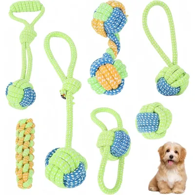Pet Planet ZooVenture Indestructible Non Toxique Jouet Pour Chien 7Pcs