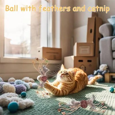 IntiMeg Jouets d'herbe à chat interactifs