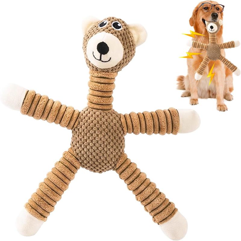 IntiMeg Jouet en peluche pour chien en forme d'ours