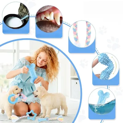 Pet Planet Chiots TeethingFun Set de 6 Jouets