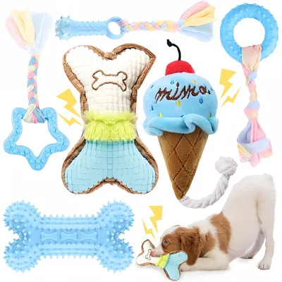 Pet Planet Chiots TeethingFun Set de 6 Jouets Pet Planet Chiots TeethingFun Set de 6 Jouets