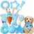 Pet Planet Chiens ToughPlay Set de 10 Jouets en TPR et Cordes de Peluche