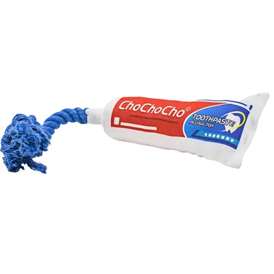 IntiMeg Jouet pour chien en peluche en forme de dentifrice