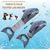 Pet Planet Chiens Jouet de Mâchage en Forme de Requin Gris