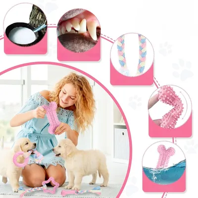Pet Planet Chiots TeethingFun Set de 6 Jouets