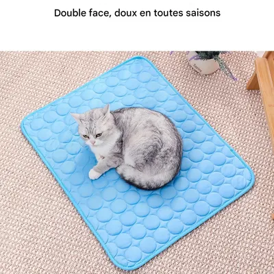 FurryFusion Tapis rafraîchissant lavable pour chats et chiens