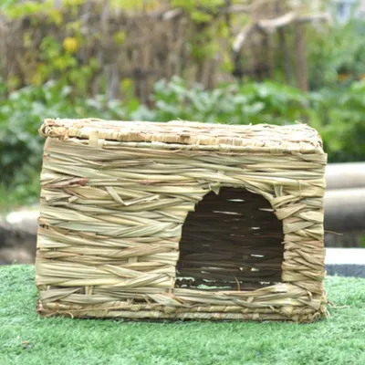 FurryFusion Maison de lapin en paille