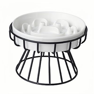 IntiMeg Gamelle surélevée en céramique pour chat et petit chien