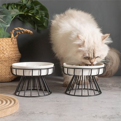 IntiMeg Gamelle surélevée en céramique pour chat et petit chien