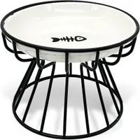 IntiMeg Gamelle en céramique surélevée pour chat