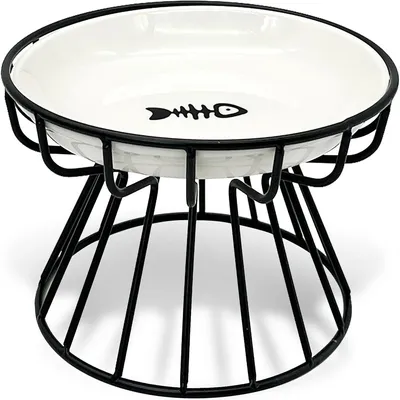 IntiMeg Gamelle en céramique surélevée pour chat IntiMeg Gamelle en céramique surélevée pour chat