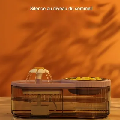 Pet Planet Chats AquaFun Ensemble Fontaine et Bol Alimentaire
