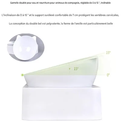 Petopia  Gamelle pour chat pour boire de l'eau et se nourrir