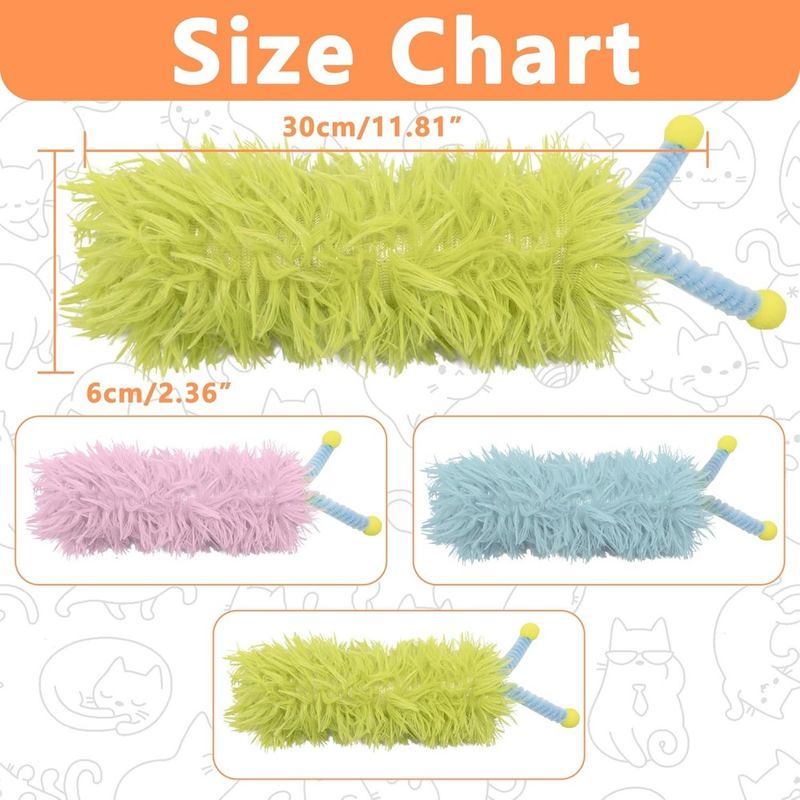 Pet Planet Chats CatnipPillowSet Lot de 3 Jouets