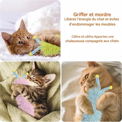 Pet Planet Chats CatnipPillowSet Lot de 3 Jouets