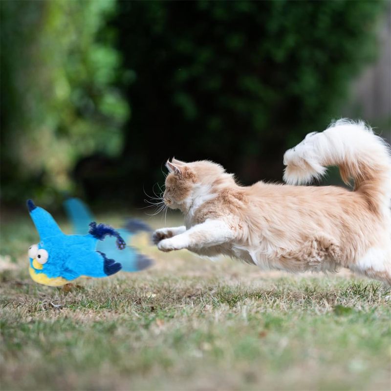 Pet Planet Jouet électronique de oiseau tremblant