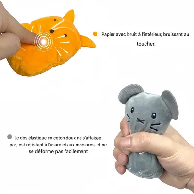 Pet Planet Jouets en peluche à herbe à chat 4 pièces