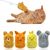 Pet Planet Jouets en peluche à herbe à chat 4 pièces