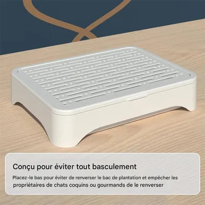 IntiMeg Jardinière Hydroponique pour Chat