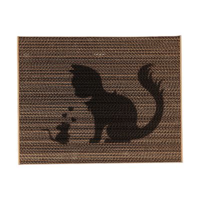 PET DESIGN Griffoir carton GRIFZONE Chat/Souris 43 x 34 x 2.5 cm