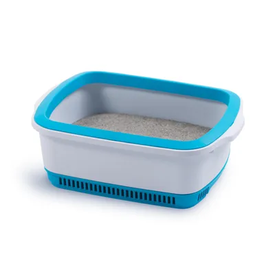 NOBA-Bac à Litière Aéré ECO Bleu