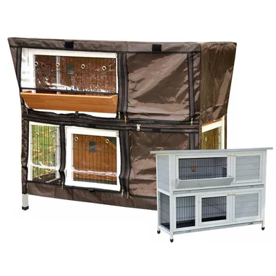 nanook Housse de protection pour clapier série "Bommel" 123 x 51 x 91 cm