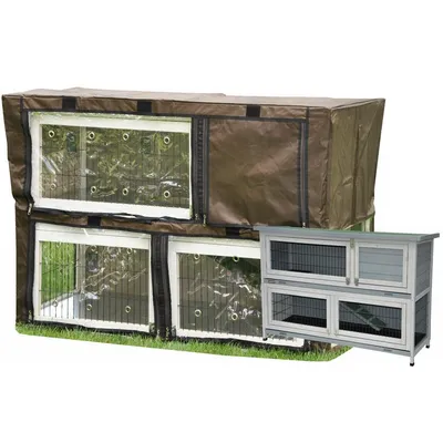 nanook Housse de protection pour clapier 122 x 49 x 83 cm - étanche