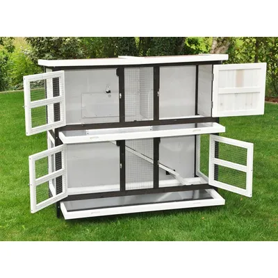 nanook Clapier pour petits animaux "Frederik" 120 x 50 x 104 cm