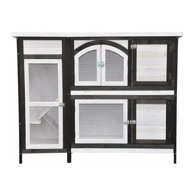 nanook Clapier pour petits animaux "Jumbo" brun 145 x 48 x 109 cm