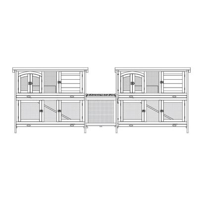 nanook Module de liaison pour clapiers Balu/Frederik – 48 x 48 x 50 cm