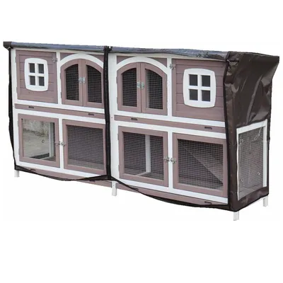 nanook Housse de protection imperméable pour clapier double Murmel