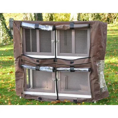 nanook Housse de protection pour clapier série "Murmel" 115 x 52 x 104 cm